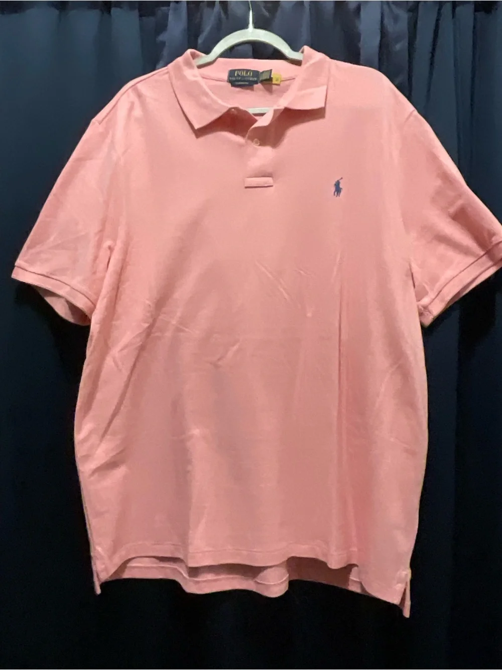 Polo Ralph Lauren Men’s XL Classic Fit Pink Polo Shirt Blue Pony EUC